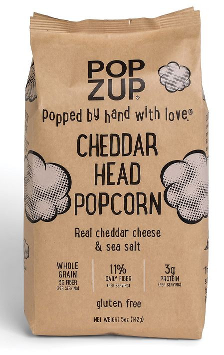 Popzup Gluten-Free Cheddar Head Ready To Eat Popcorn