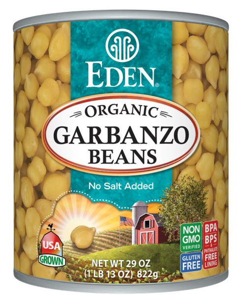 Eden Foods Garbanzo Beans, Canned 29 oz GlutenFree Mall