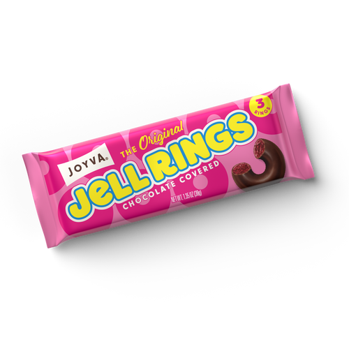 Joyva Raspberry Jell Rings 3-Pack