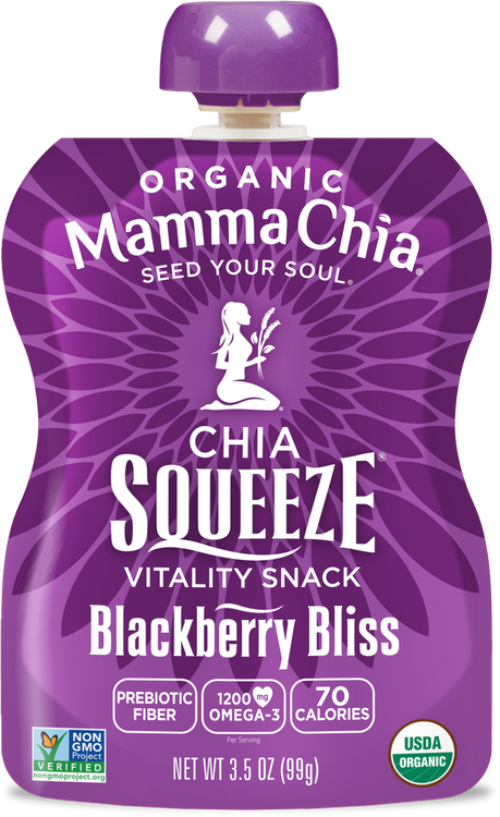 Mamma Chia Organic Blackberry Bliss Squeeze Snacks