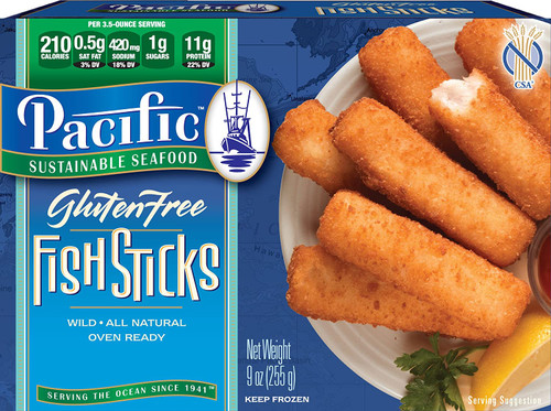 Pacific Sustainable Seafood Panko Fish Sticks, Gluten-Free Mall