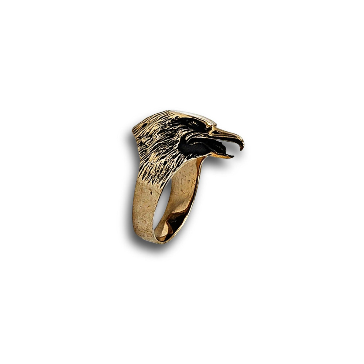 Eagle's Head Ring (Bronze) Coyote Moon Crystals and Gifts