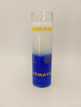 Yemaya WT/BL 7 Day Vigil Candles 8", 470 ml