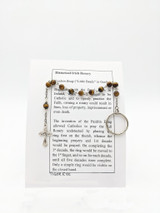 Tiger Eye Historical Irish Rosary