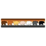 Bear Strip Bumper Sticker