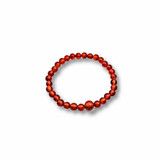 Carnelian Beaded Bracelet - 8mm