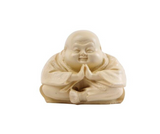 Buddha Sitting - White Resin