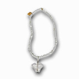 Rock Crystal w/ Butterfly Necklace