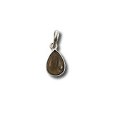 Smoky Quartz Pendant .925 Silver 1" (DC)