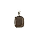 Smoky Quartz Pendant .925 Silver 1.25" (CC)