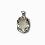 Crystal Quartz Pendant .925 Silver 1.5" (O)