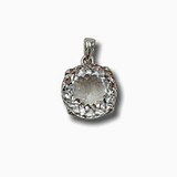 Crystal Quartz Pendant .925 Silver 1.25" (RF)