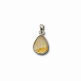 Citrine Pendant .925 Silver 1" (TDC)