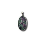 Ruby in Zoisite Pendant .925 Silver 2" (OC)