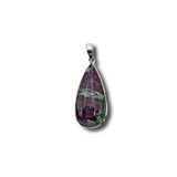 Ruby in Zoisite Pendant .925 Silver 2" (DC)