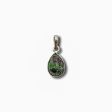 Ruby in Zoisite Pendant .925 Silver 1" (DC)