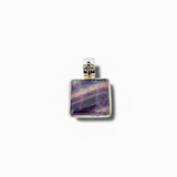 Fluorite Pendant .925 Silver 1.75" (CC)