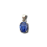 Blue Kyanite Pendant .925 Silver 0.75" (O4)