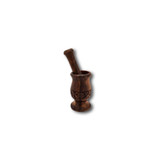 Wood Hand Carved Mortar and Pestle