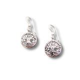 Tree of Life Dangle Earrings .925 Silver (S4)