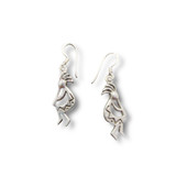 Kokopelli Dangle Earrings .925 Silver