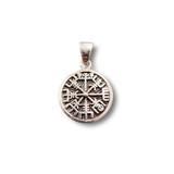 Viking Compass Pendant .925 Silver (S4)