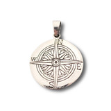 Compass Pendant .925 Silver