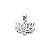 Om in Lotus Pendant .925 Silver