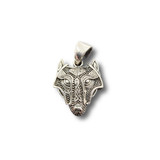 Celtic Wolf Head Pendant .925 Silver (S2)