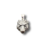 Wolf Head Pendant .925 Silver (S3)