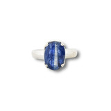 Blue Kyanite Ring .925 Silver (O)