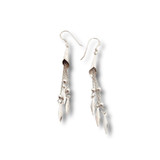 Triple Row Chain Dangle Earrings .925 Silver