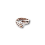 Multi-Layer Wavy Band Ring .925 Silver (S2)