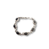 Black Star Diopside Bracelet .925 Silver