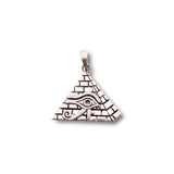 Pyramid w/Eye of Ra Pendant .925 Silver