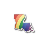 Louisiana Rainbow Sticker