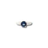 Blue Topaz Ring .925 Silver (R1)