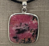 Rhodonite Pendant .925 Silver (CC)