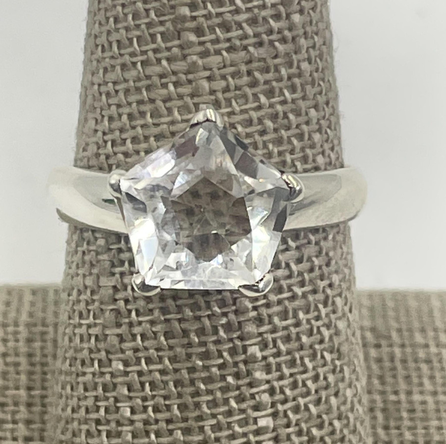 Crystal Quartz Ring .925 Silver (S)