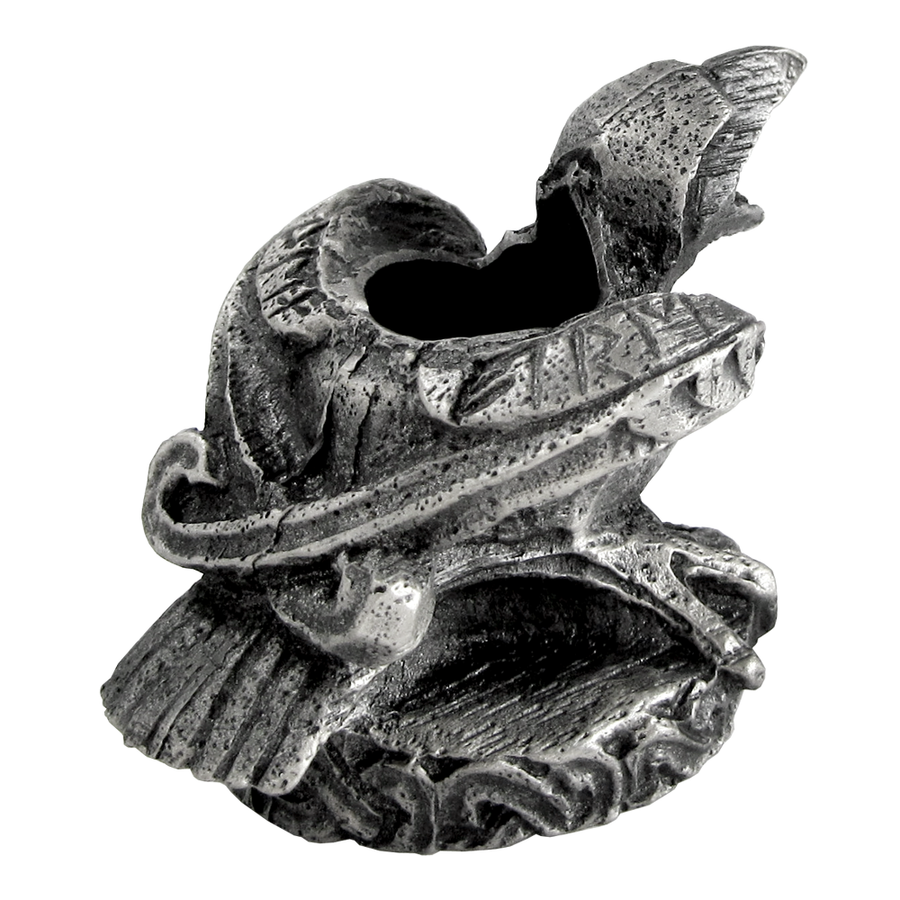 Mini Pewter Raven Candle Holder