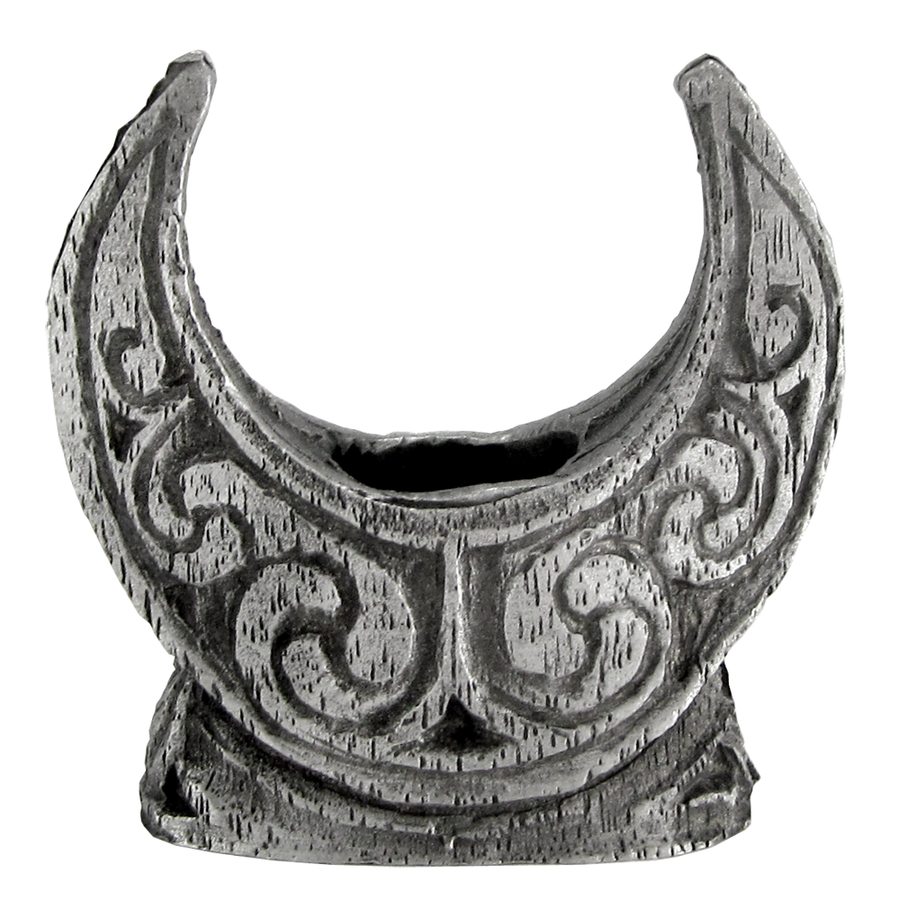 Mini Pewter Crescent Moon Candle Holder