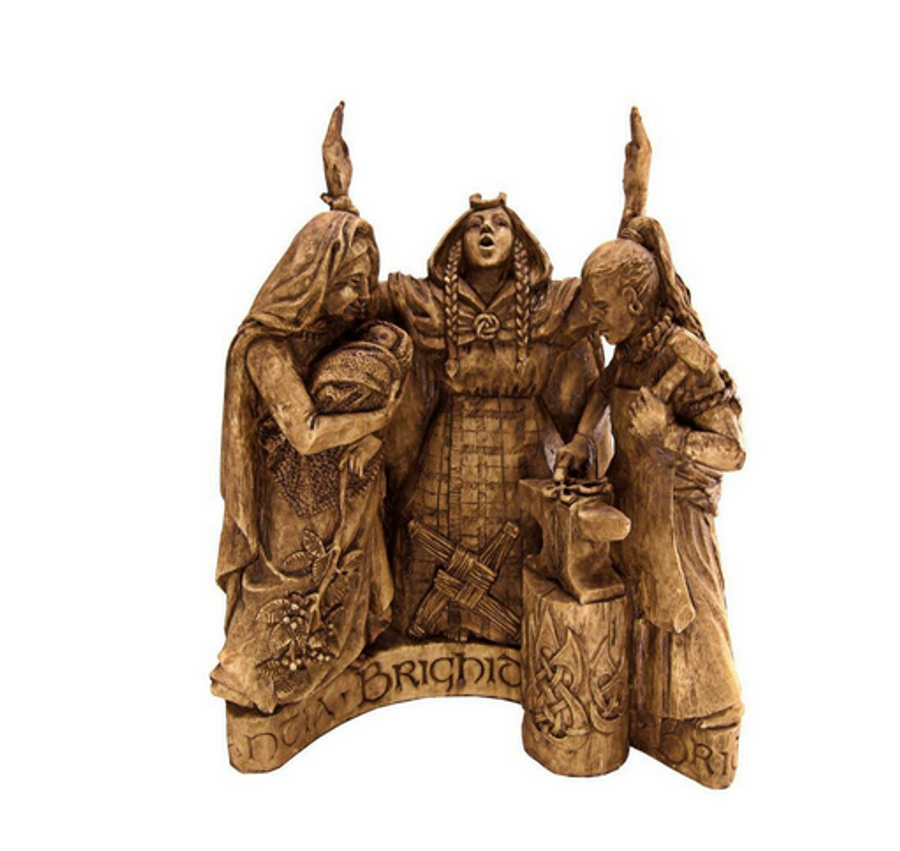 Brigid Statue - Wood Finish