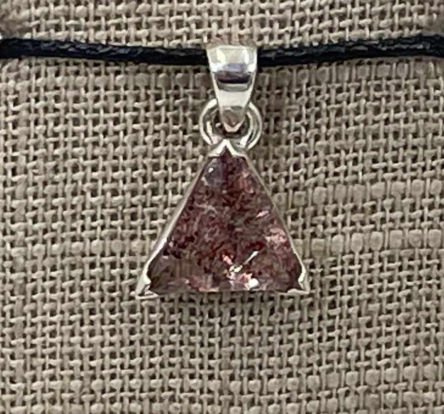 Harlequin Quartz Pendant .925 Silver (T)