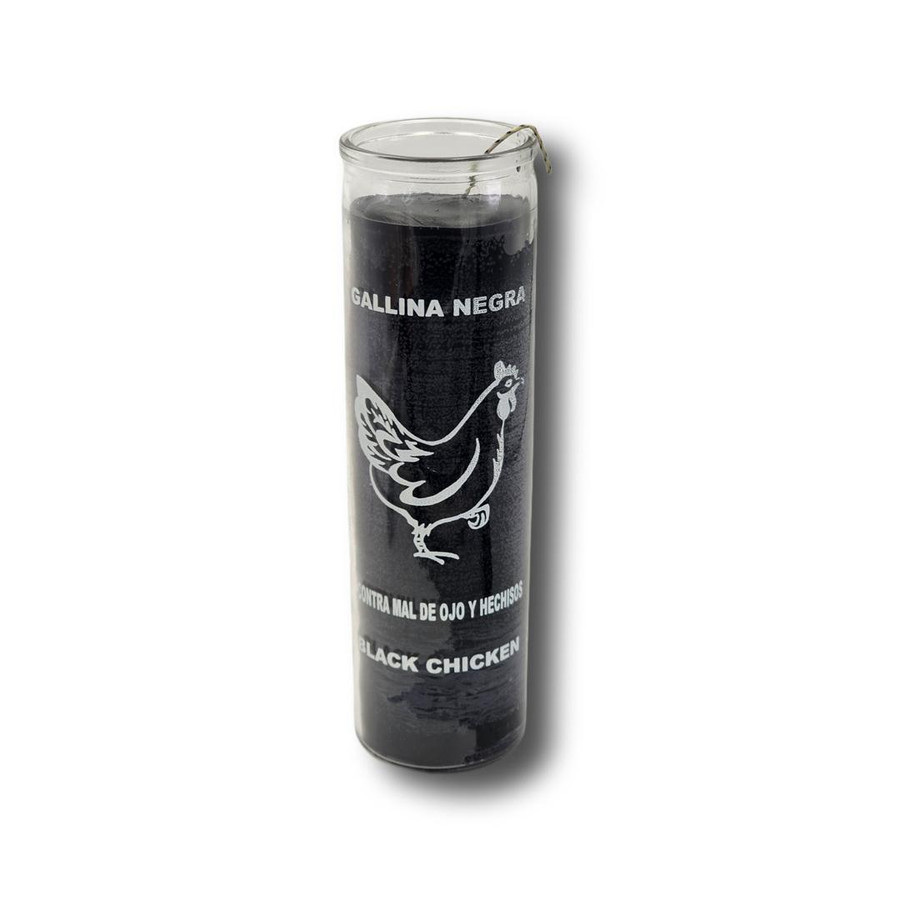 Black Chicken Black 7 Day Vigil Candles 8", 470 ml