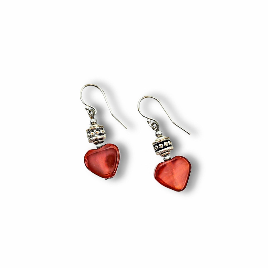 Red Agate Earrings (SR)