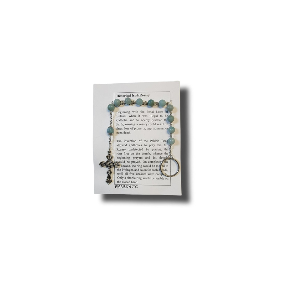 Amazonite Historical Irish Rosary