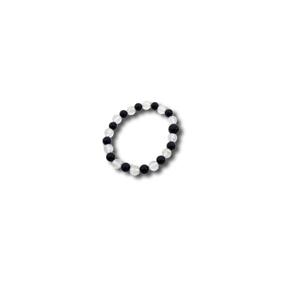 Crystal & Obsidian Wrist Mala