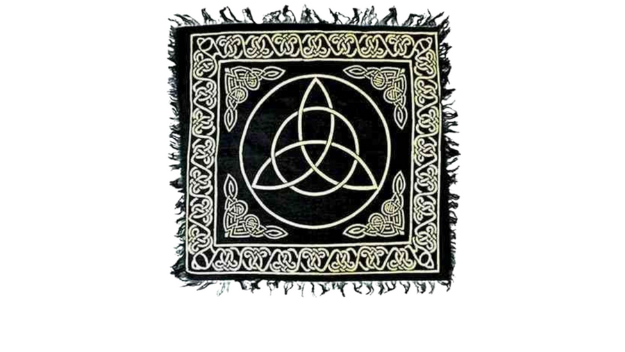 Triquetra Gold & Silver Altar Cloth - 36" x 36"