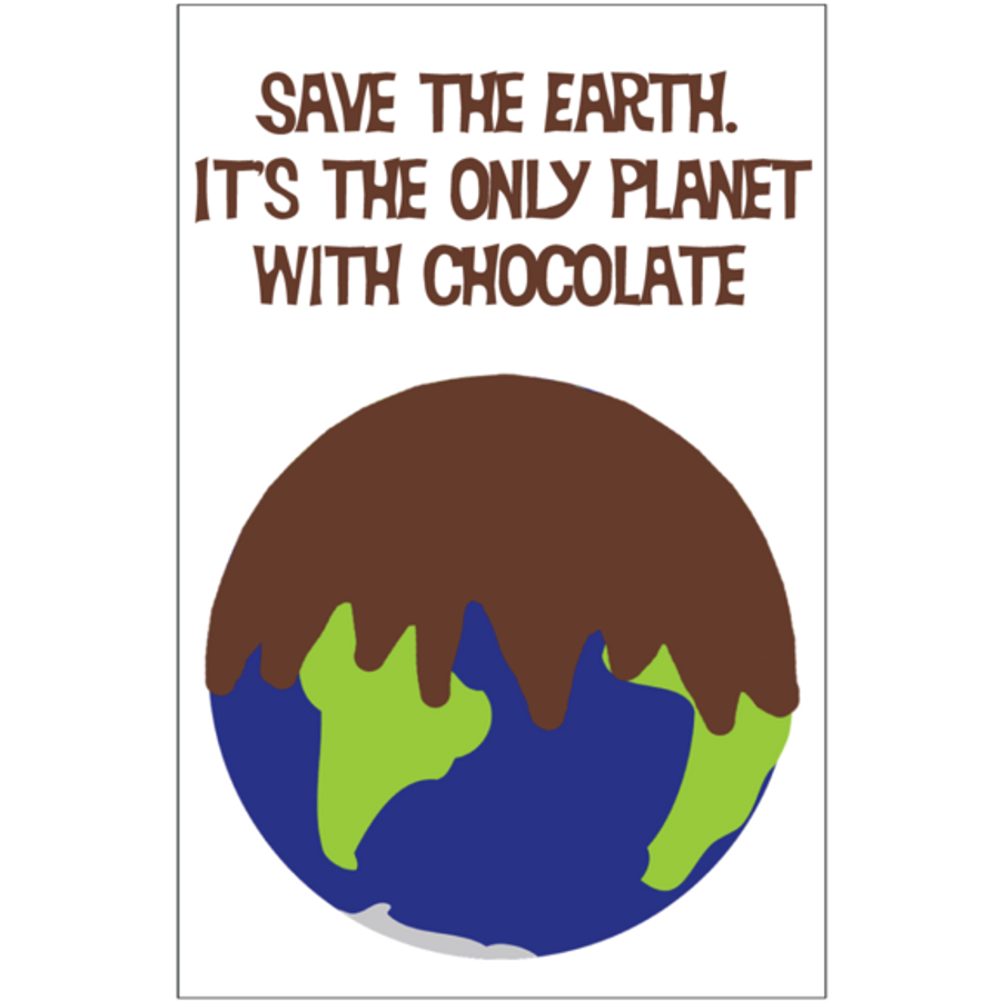 Save The Earth Chocolate Magnet