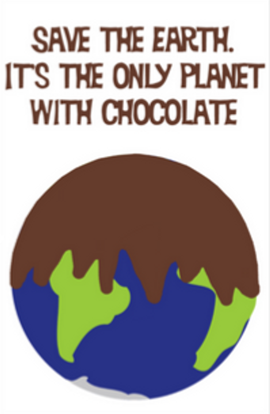 Save The Earth Chocolate Magnet